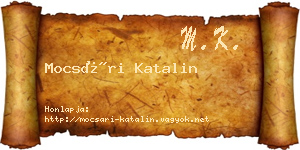 Mocsári Katalin névjegykártya